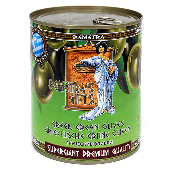 Оливки зелёные маринованные целые – банка – 9,7 фунта (4,4 кг)